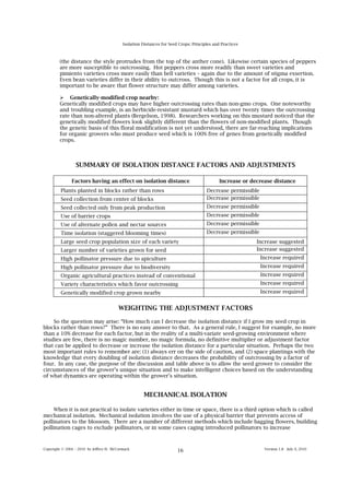 Organic Seed Production Manual for Seed Growers | PDF