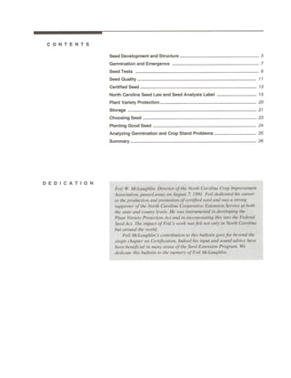 Seed Seed Quality A Guide For Seed Producers Farmers And Home Ga Seed Seed Quality A Guide For Seed Producers Farmers And Home Ga
