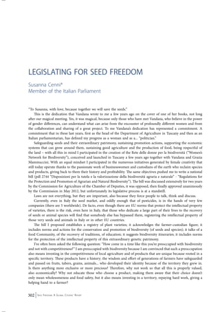 Seed Freedom ~ navdanya