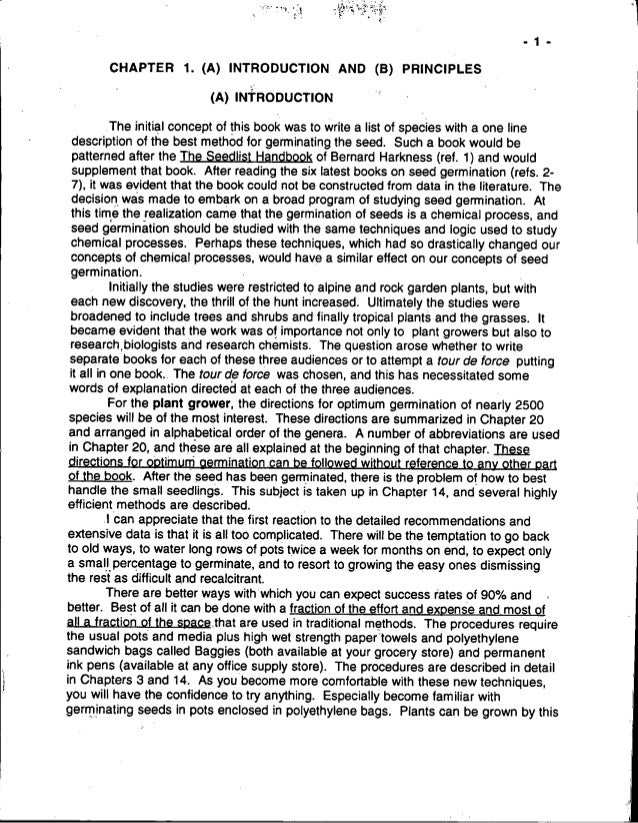 Seed Germination Theory And Practice Manual