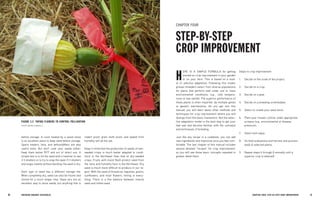 20 BRE EDING ORGANIC V EGE TABL E S 21 
CHAPTER FOUR: STEP-BY-STEP CROP IMPROVEMENT 
HERE IS A SIMPLE FORMULA for getting started on crop improvement in your garden or on your farm. This is based on a model of selective adaptation. Following this model, grower-breeders select from diverse populations for plants that perform well under one or more environmental conditions, e.g., cold temperatures or low rainfall. The superior performance of these plants is often imparted by multiple genes or genetic mechanisms. As you get into this manual, you will learn about other methods and techniques for crop improvement where you will diverge from this basic framework. But the selective adaptation model is the best way to get your feet wet and become familiar with the concepts and techniques of breeding. 
Just like any recipe in a cookbook, you can add new ingredients and improvise once you feel comfortable. The last chapter of this manual includes several detailed “recipes” for crop improvement, so you will see these basic concepts repeated in greater detail there. 
Steps to crop improvement: 
1. Decide on the scale of the project. 
2. Decide on a crop. 
3. Decide on a goal. 
4. Decide on a breeding scheme/plan. 
5. Select or create your seed stock. 
6. Plant your chosen cultivar under appropriate screens (e.g., environmental or disease 
pressure). 
7. Select and rogue. 
8. Do final evaluations and harvest and process seed of selected plants. 
9. Repeat steps 6 through 8 annually until a 
superior crop is attained! 
CHAPTER FOUR 
STEP-BY-STEP 
CROP IMPROVEMENT 
before storage. A room heated by a wood stove is an excellent place to keep seed before storage. Space heaters, fans, and dehumidifiers are also useful tools. But don’t cook your seeds either: Keep them below 95°F and out of direct sun. A simple test is to hit the seed with a hammer to see if it shatters or to try to snap the seed. If it shatters and snaps cleanly without bending, the seed is dry. 
Each type of seed has a different storage life. When completely dry, seed can also be frozen and stored for a much longer time. Glass jars are an excellent way to store seeds, but anything that is rodent proof, grain moth proof, and sealed from humidity will do the job. 
Keep in mind that the production of seeds of wet- seeded crops is much better adapted to conditions in the Northeast than that of dry-seeded crops. Fruits with moist flesh protect seed from the rains and humidity here in the Northeast. Dry seed is much more difficult to produce in our region. With the seed of brassicas, legumes, grains, sunflowers, and most flowers, timing is everything. There is a fine balance between mature seed and rotted seed. 
FIGURE 3.5 TAPING FLOWERS TO CONTROL POLLINATION 
PHOTO, BRYAN CONNOLLY  