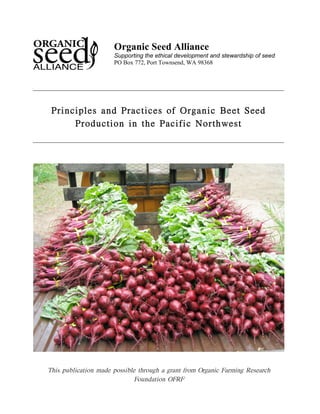 Organic Seed Alliance 
Supporting the ethical development and stewardship of seed 
PO Box 772, Port Townsend, WA 98368 
! 
!" #$%#&'()!*$+!!"*%, #%()!-.!/"0*$#%!1((,!2((+! 
!"-+3%, #-$!#$!,4(!!*%# . #%!5-" ,46(), ! 
! 
!"#$!%&'(#)*+#,-!.*/0!%,$$#'(0!+"1,&2"!*!21*-+!31,.!412*-#)!5*1.#-2!60$0*1)"! 
5,&-/*+#,-!4565 
 