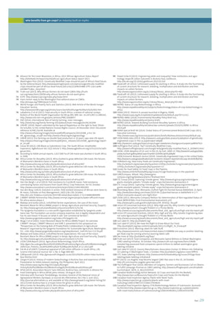 foei | 29 
footnotes 
99 Dowd-Uribe B (2013). Engineering yields and inequality? How institutions and agro-ecology 
shape Bt cotton outcomes in Burkina Faso, Geoforum, 
http://dx.doi.org/10.1016/j.geoforum.2013.02.010 
100 Traidcraft UK (2012). Cottonseed supply for planting in Africa: A study into the functioning 
of current structures for research, breeding, multiplication and distribution and their 
impacts on cotton farmers, 
http://www.organiccotton.org/oc/Library/library_detail.php?ID=482 
101 Traidcraft UK (2012). Cottonseed supply for planting in Africa: A study into the functioning 
of current structures for research, breeding, multiplication and distribution and their 
impacts on cotton farmers, 
http://www.organiccotton.org/oc/Library/library_detail.php?ID=482 
102 NEPAD. Status of crop Biotechnology in Africa, 
http://www.nepadbiosafety.net/subjects/biotechnology/status-of-crop-biotechnology-in-africa 
103 ISAAA (2013). Vitamin A cassava launched in Nigeria, ISAAA, 
http://www.isaaa.org/kc/cropbiotechupdate/article/default.asp?ID=11311 
104 NEPAD-ABNE (2010). Environmental Biosafety Policy Brief no2, 
http://www.nepadbiosafety.net/policy-briefs 
105 NEPAD (2014). Towards Building Functional Biosafety Systems in Africa, 
http://www.nepadbiosafety.net/abne/wp-content/uploads/2014/01/ABNE-in-Africa- 
2014.pdf 
106 ISAAA Special Brief 46 (2014). Global Status of Commercialised Biotech/GM Crops-2013, 
Executive Summary, 
http://www.isaaa.org/resources/publications/briefs/46/executivesummary/default.asp 
107 USDA NAAS data (2013). http://www.ers.usda.gov/data-products/adoption-of-genetically-engineered- 
crops-in-the-us.aspx#.Uqbzl-JdApM 
108 http://www.ers.usda.gov/topics/crops/sugar-sweeteners/background.aspx#.UydRt4VTo1I 
109 Huffington Post (2012). Top7 Genetically Modified Crops, 
http://www.huffingtonpost.com/margie-kelly/genetically-modified-food_b_2039455.html 
110 USDA. USDA Adoption of GE corn in the US, by trait, 2000-13, http://www.ers.usda.gov/data-products/ 
chart-gallery/detail.aspx?chartId=11043#.Uqb3tuJdApM 
USDA Economic Research Service (2014) Genetically Engineered Crops in the United States 
http://www.ers.usda.gov/publications/err-economic-research-report/err162.asp x#.U0rAUlfpZHQ 
111 USBiotech.org. How many Foods are Genetically Engineered?, 
http://ucbiotech.org/answer.php?question=15http://ucbiotech.org/answer.php?question= 
15http://ucbiotech.org/answer.php?question=15 
112 Center for Food Safety. GE Food Crops in the Pipeline, 
http://www.centerforfoodsafety.org/issues/311/ge-foods/crops-in-the-pipeline# 
113 GMOCompass. Wheat. http://www.gmo-compass. 
org/eng/database/plants/78.wheat.html 
114 ETC Group (2010). Capturing ‘climate genes’, http://www.etcgroup.org/content/gene-giants- 
stockpile-patents-“climate-ready”-crops-bid-become-biomassters-0 
115 ETC Group (2010). Capturing ‘climate genes’, http://www.etcgroup.org/content/gene-giants- 
stockpile-patents-“climate-ready”-crops-bid-become-biomassters-0 
116 Bloomberg News, 2010. Monsanto, DuPont Fight On Parched Kansas Battlefield, 21 April, 
http://www.bloomberg.com/news/2010-04-21/parched-kansas-is-battlefield-in-2-7- 
billion-monsanto-dupont-corn-fight.html 
117 USDA (2011). Monsanto Company Petition for Determination of Non-regulated Status of 
Event MON 87460, Final Environmental Assessment, p33 
http://www.aphis.usda.gov/brs/aphisdocs/09_05501p_fea.pdf 
118 Union Of Concerned Scientists (2012). Why High and Dry: Why Genetic Engineering does 
not solve Agriculture’s Drought Problem in a Thirsty World, 
http://www.ucsusa.org/assets/documents/food_and_agriculture/high-and-dry-report.pdf 
119 Union Of Concerned Scientists, (2012). Why High and Dry: Why Genetic Engineering does 
not solve Agriculture’s Drought Problem in a Thirsty World 
http://www.ucsusa.org/assets/documents/food_and_agriculture/high-and-dry-report.pdf 
120 Just Label It!, http://justlabelit.org/ 
121 Just Label It! (2013), We Have the Right to Know About Our Food, 
http://justlabelit.org/wp-content/uploads/2011/12/Right_To_Know.pdf 
122 Economist (2013). Warning Labels for Safe Stuff, 
http://www.economist.com/news/united-states/21588898-one-way-or-another-labelling-gm- 
food-may-be-coming-america-warning-labels-safe 
123 See more at http://justlabelit.org/faqs/ 
124 Truth-out (2013). Food Companies and Monsanto Spend Millions to Defeat Washington 
GMO Labeling Initiative, 30 October, http://www.truth-out.org/news/item/19698- 
revealed-big-processed-food-companies-spend-millions-to-defeat-washington-gmo-labeling- 
initiative 
125 Just Label It! (2013). Grocery Manufacturers Association Dumps $5 Million into Defeating 
GE Labeling in Washington State, 1 October, http://justlabelit.org/press-room/#PR31 
126 CFS. State Labeling Initiatives, http://www.centerforfoodsafety.org/issues/976/ge-food-labeling/ 
state-labeling-initiatives# 
127 RT (2013). Los Angeles may become largest GMO-free area in the US, 24 October, 
http://rt.com/usa/los-angeles-gmo-ban-643/ 
128 The Huffington Post (2014). Members of Congress, Farmers and Businesses Call on Obama 
to Fulfill Campaign Promise on GMO Labeling, http://www.huffingtonpost.com/elizabeth-kucinich/ 
post_6676_b_4612219.html 
129 Canadian Biotechnology Action Network. GE Crops and Food (On the Market), 
http://www.cban.ca/Resources/Topics/GE-Crops-and-Foods-On-the-Market 
130 Canadian Food Inspection Agency. Plants with Novel Traits, 
http://www.inspection.gc.ca/plants/plants-with-novel-traits/ 
eng/1300137887237/1300137939635 
131 Canadian Food Inspection Agency. CFIA Biotechnology Notices of Submission. Accessed 
01/03/2014 http://www.inspection.gc.ca, http://www.inspection.gc.ca/plants/plants-with- 
novel-traits/notices-of-submission/eng/1300143491851/1300143550790 
who benefits from gm crops? an industry built on myths 
footnotes 
70 Alliance for the Green Revolution in Africa, 2013 ‘African Agriculture Status Report’ 
http://reliefweb.int/report/world/african-agriculture-status-report-2013 
71 Washington Post (2013). Genetically Modified Crops should be part of Africa’s food future, 
by the Editorial Board, http://www.washingtonpost.com/opinions/genetically-modified-crops- 
should-be-part-of-africas-food-future/2013/10/22/e9b35488-37f5-11e3-ae46- 
e4248e75c8ea_story.html 
72 Truth-out (2013). Why African farmers do not want GMOs http://truth-out. 
org/news/item/20058-why-african-farmers-do-not-want-gmos 
73 ICIPE. http://www.icipe.org/index.php/news.html 
74 Hans Herren reply to the Washington Post editorial piece on GMOs, 
http://envaya.org/TABIO/post/121542 
75 World Hunger and Poverty Facts and Statistics (2013). Web Article of the World Hunger 
Education Service, 
http://www.worldhunger.org/articles/Learn/world%20hunger%20facts%202002.htm 
76 Labadarios D et al (2011). Food security in South Africa: a review of national surveys, 
Bulletin of the World Health Organization Vol 89 pp 891-899. doi: 10.2471/BLT.11.089243, 
http://www.ncbi.nlm.nih.gov/pmc/articles/PMC3260897/ 
77 FAO (2014), International Year of Family Farming: main messages, 
http://www.fao.org/family-farming-2014/about/main-messages/en/#c241694 
78 UNHRC (2010). Report submitted by the Special Rapporteur on the right to food, Olivier 
De Schutter, to the United Nations Human Rights Council, 20 December 2010. Document 
reference A/HRC/16/49. Available at 
http://www.srfood.org/images/stories/pdf/officialreports/20110308_a-hrc-16- 
49_agroecology_en.pdf and http://www.srfood.org/en/agroecology 
79 UNHR (2011). Eco-farming can double food production in 10 years, says new UN report, 
http://www.srfood.org/images/stories/pdf/press_releases/20110308_agroecology-report-pr_ 
en.pdf 
80 Gouse M (2012). GM Maize as Subsistence Crop: The South African Smallholder 
Experience, AgBioForum Vol 15(2) Article 5, http://www.agbioforum.org/v15n2/v15n2a05- 
gouse.htm 
81 According to ISAAA annual reports, 1,617,000 ha of GM maize was planted in South Africa 
in 2008. 
82 Africa Center for Biosafety (2013). Africa bullied to grow defective GM maize: the failures 
of Monsanto’s Mon810 maize in South Africa. 
http://www.acbio.org.za/index.php/publications/rest-of-africa/447 
83 Africa Center for Biosafety (2013). Africa bullied to grow defective GM maize: the failures 
of Monsanto’s Mon810 maize in South Africa. 
http://www.acbio.org.za/index.php/publications/rest-of-africa/447 
84 Africa Center for Biosafety (2013). Africa bullied to grow defective GM maize: the failures 
of Monsanto’s Mon810 maize in South Africa. 
http://www.acbio.org.za/index.php/publications/rest-of-africa/447 
85 Van Den Bergh J. et al (2013). Pest resistance to Cry1Ab Bt maize: Field resistance, 
contributing factors and lessons from South Africa. Crop Protection, Vol 54, October. 
http://www.sciencedirect.com/science/article/pii/S0261219413002093 
86 Van den Berg J (2013). Evolution in action: field-evolved resistance of African stem borer to 
Bt maize, Outlooks on Pest Management, 24(5):236-239, October, 
http://en.ustc.findplus.cn/articles.html?db=edselcan=edselc.2-52.0-84883806999 
87 CIMMYT WEMA Partnership, http://www.cimmyt.org/en/projects/water-efficient-maize-for- 
africa-wema-phase-ii 
88 Mabeya and Ezeika (2012). Unfulfilled farmer expectations: the case of the Insect 
Resistant Maize for Africa (IRMA) project in Kenya, Agriculture and Food Security, (Suppl1): 
S6, http://www.agricultureandfoodsecurity.com/content/1/S1/S6 
89 The Syngenta Foundation is a non-profit organization established by Syngenta under 
Swiss law. The Foundation can access company expertise, but is legally independent and 
has its own board. It focuses on what it calls “pre-commercial farmers”. 
http://www.syngentafoundation.org/index.cfm?pageID=30 
90 Mugo S et al (2002). Insect Resistant Maize for Africa (IRMA) Project: An overview 
CIMMYT- Kenya1, CIMMYT-Mexico2 and KARI 3, presented to the symposium on 
“Perspectives on the Evolving Role of Private/Public Collaborations in Agricultural 
Research” organised by the Syngenta Foundation for Sustainable Agriculture, Washington, 
D.C., USA, http://www.syngentafoundation.org/view/element_href.cfm?src=1/176.pdf 
91 Mabeya and Ezeika (2012). Unfulfilled farmer expectations: the case of the Insect 
Resistant Maize for Africa (IRMA) project in Kenya, Agriculture and Food Security, (Suppl1): 
S6, http://www.agricultureandfoodsecurity.com/content/1/S1/S6 
92 USDA GAIN Report (2013). Agricultural Biotechnology, South Africa, 
http://gain.fas.usda.gov/Recent%20GAIN%20Publications/Agricultural%20Biotechnology% 
20Annual_Pretoria_South%20Africa%20-%20Republic%20of_8-12-2013.pdf 
93 Fok M et al (2007). Contextual appraisal of GM cotton diffusion in South Africa, Life 
Science International Journal, Vol. 1, No. 4, Page 468-482 
94 GMOpundit (2013). http://gmopundit.blogspot.co.uk/2013/04/bt-cotton-helps-burkina-faso- 
fetches.html 
95 Zangre R (2013). History of modern biotechnology in Burkina Faso and experience of BBA 
Presentation to ISAAA network meeting, the Philippines, April 2013, 
http://www.isaaa.org/bicmtg/2013/ppts/RZangre- 
History%20of%20Modern%20Biotechnology%20in%20Burkina%20Faso.pdf 
96 AFSA (2013). Association Nourrir Sans Détruire, Burkina Faso, comments in Alliance for 
Food Sovereignty in Africa (AFSA) press release, 18 August 2013. 
97 Interview with Ousmane Tiendrébéogo, Secretary General of the National Union of 
Agropastoral Workers (Syntapa), Le Journal des Alternatives, Vol 2 No 3, June 2011, 
http://journal.alternatives.ca, and available at http://www.gmwatch.org/latest-listing/50- 
2011/13342-burkina-faso-is-a-trojan-horse-for-gmos-in-africa 
98 Africa Center for Biosafety (2013). Africa Bullied to grow defective GM maize: the failures 
of Monsanto’s Mon810 maize in South Africa. 
http://www.acbio.org.za/index.php/publications/rest-of-africa/447 
 