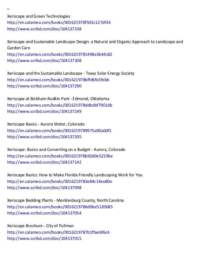 Free Xeriscape Gardening Manuals Books Resources Much More - 