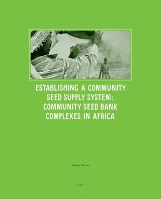 Establishing Community Seed Banks in Africa | PDF