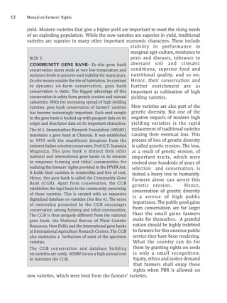 Manual on Farmers’ Rights | PDF