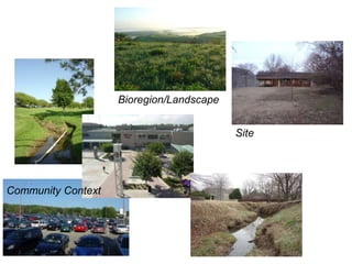 Bioregion/Landscape 
Community Context 
Site 
 