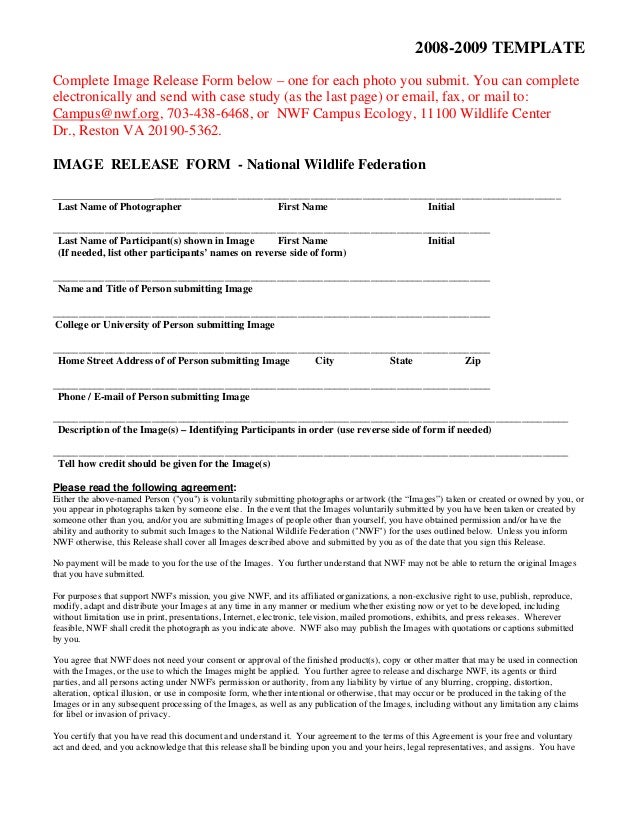 bank release form templates for ms word document templatescredit photographer release form template