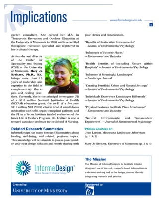 Healing by Design: Healing Gardens and Therapeutic Landscapes | PDF