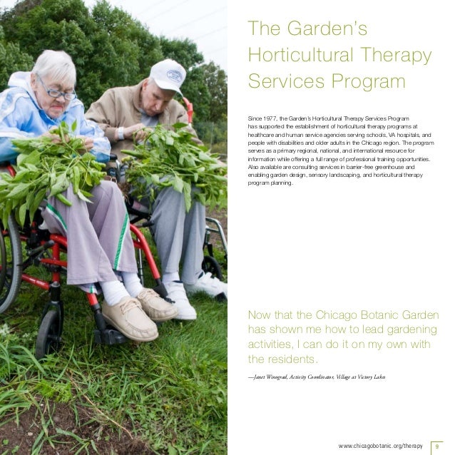 Horticultural Therapy Services Chicago Botanic Garden