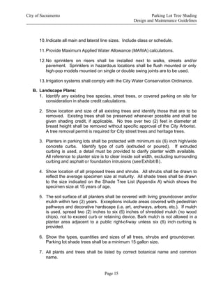 Parking Lot Tree Shading Design and Maintenance Guidelines | PDF