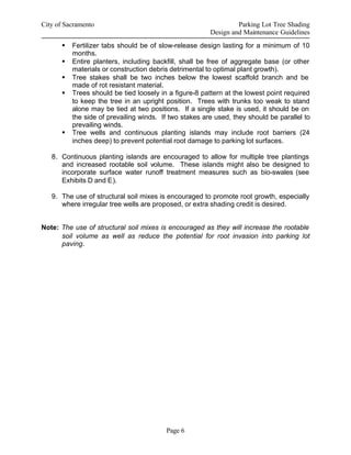 Parking Lot Tree Shading Design and Maintenance Guidelines | PDF