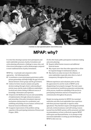 Action Planning for Sustainable Urban Agriculture Development | PDF