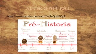 A Divisão da Pré-História
https://www.youtube.com/watch?v=JbvQrNpGQhE
 