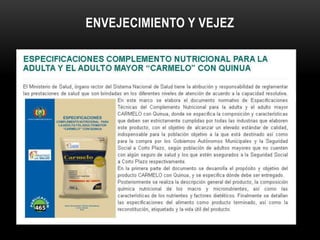 ENVEJECIMIENTO Y VEJEZ
 