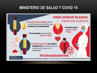 MINISTERIO DE SALUD Y COVID 19
 