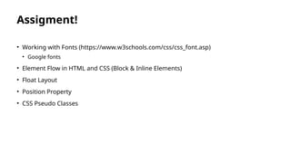 CSS (Cascading Style Sheet) week 2 class 2-1.pptx