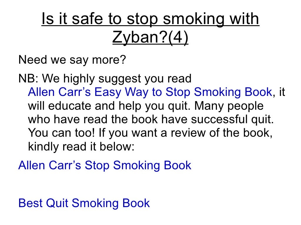 Zyban stop smoking
