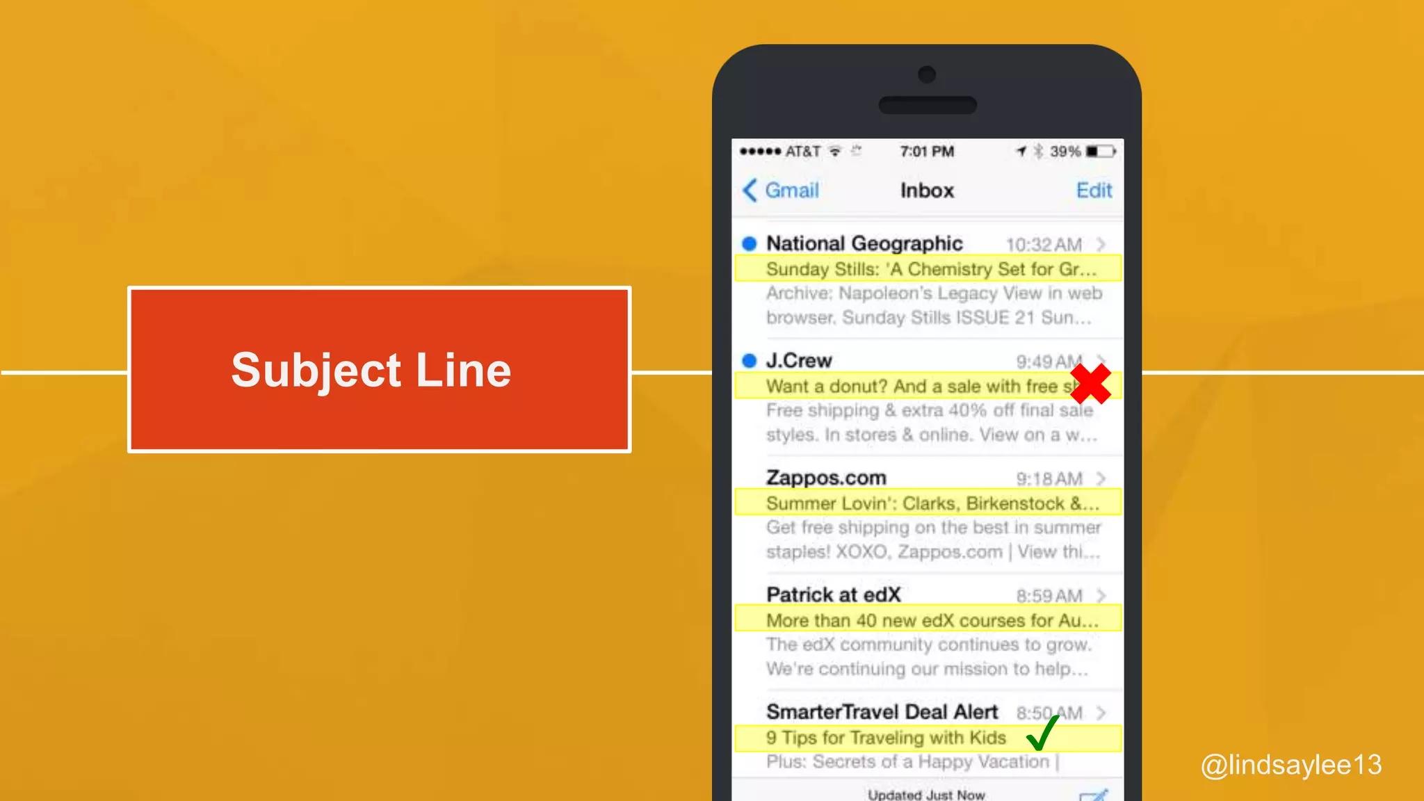@lindsaylee13
Subject Line
✔
 