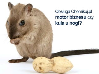 Obsługa Chomikuj.pl
motor biznesu czy
kula u nogi?
 
