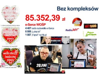 Bez kompleksów
85.352,39 zł
e-Serce WOŚP
4 407 osób rozświetliło e-Serca
6 000 „Lubię to!”
1 087 „Fajne!” na Nk.pl
 
