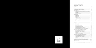 CONTENTS
¡ Hola ! ................................................................................ 	5
Your team of experts................................................... 	6
How to buy safely in Spain ?................................... 	8
The lifestyle ..................................................................... 	11
Is there any other practical issue you need to
consider? .............................................................................. 	12
Emotional issues ............................................................... 	13
The money ...................................................................... 	15
Sales prices ......................................................................... 	15
Inspections .......................................................................... 	15
Registry titles ..................................................................... 	15
The sellers’ name .............................................................. 	15
Property debt .................................................................... 	16
Mortgages ............................................................................ 	16
Buying costs ....................................................................... 	17
Location ............................................................................ 	18
Landscape............................................................................. 	18
Culture.................................................................................... 	18
Gastronomy.......................................................................... 	19
Good infrastructure.......................................................... 	19
Something for everyone................................................ 	19
Costa blanca North vs. South...................................... 	19
Buying a property on the Costa Blanca................. 	19
Discover the Costa Blanca North !........................ 	23
On land, at sea and in the air....................................... 	23
Mild winters, sultry summers....................................... 	23
Property................................................................................. 	23
Cities and municipalities................................................ 	25
Discover the Costa Blanca South !...................... 	39
On land, at sea and in the air....................................... 	39
Mild winters, sultry summers....................................... 	39
Property................................................................................. 	39
Cities and municipalities................................................ 	41
Running a successful business in Spain? .......... 	68
Tapas & casas ................................................................. 	70
What our clients say about us................................ 	73
 