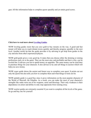 Zygor Guides - Crack WOW Fast! | PDF