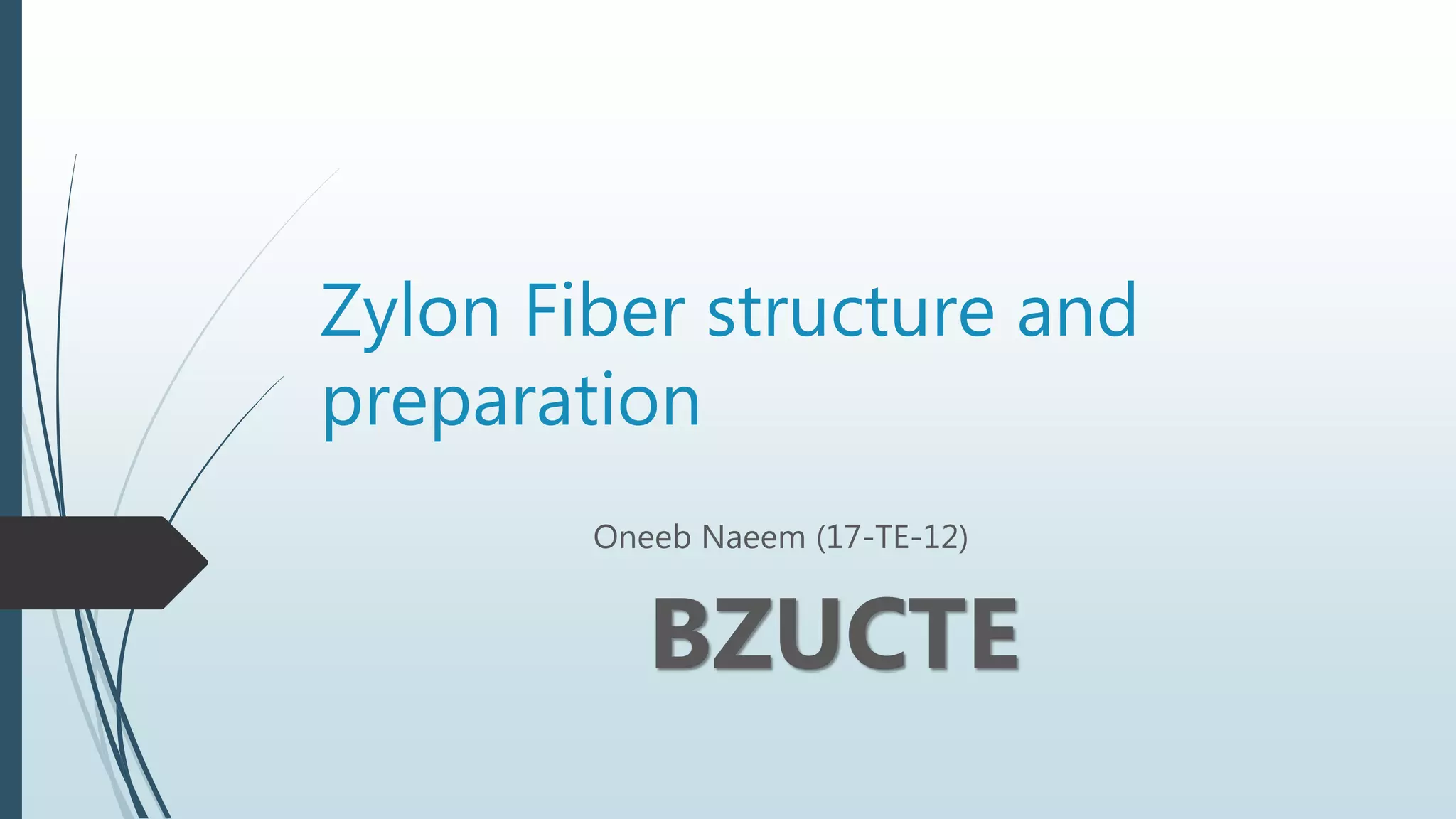Zylon fiber structure and preparation PPT