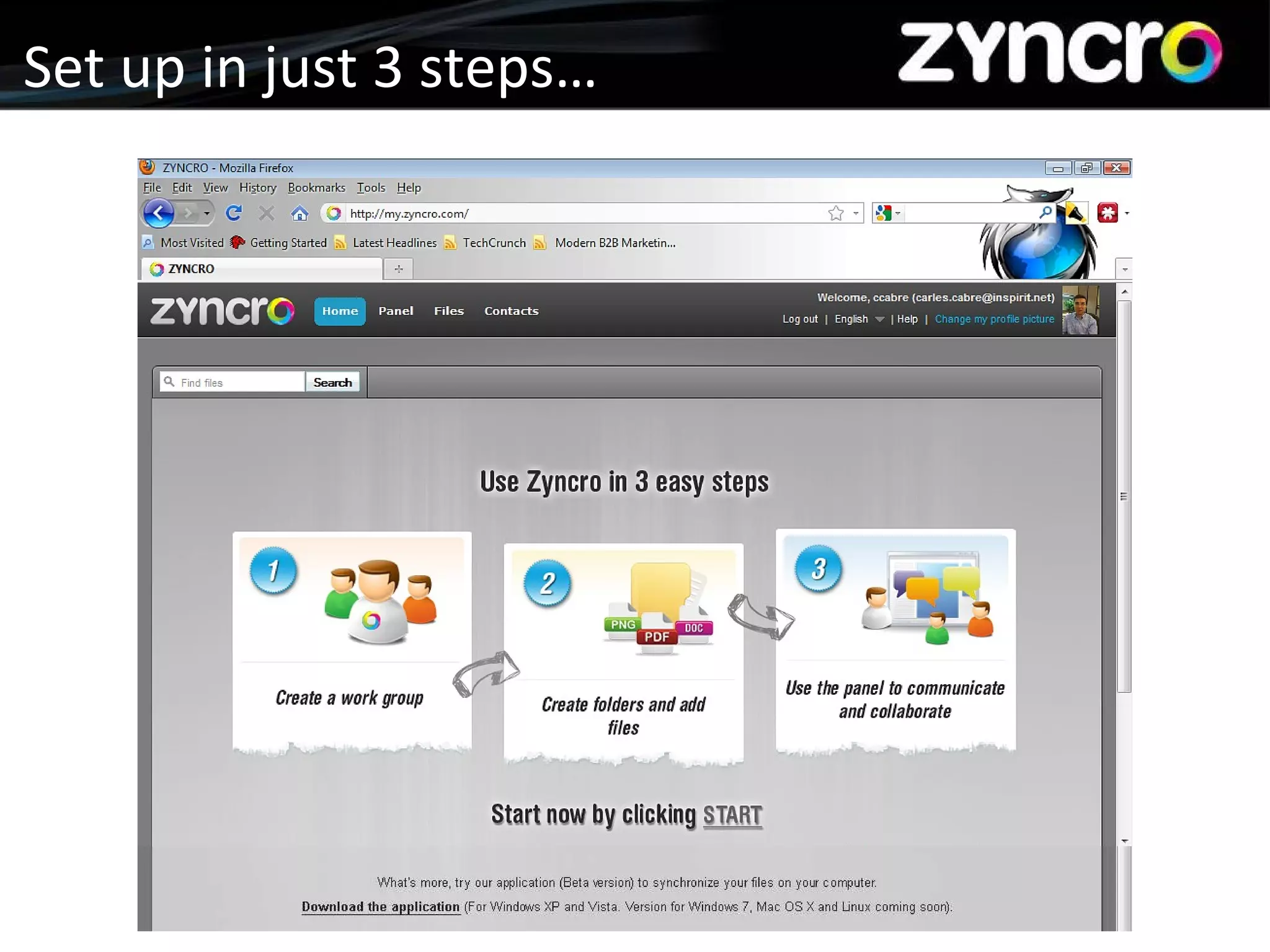 Company Presentation Set up in just 3 steps… 