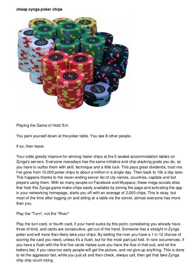 Zynga Poker Big Table