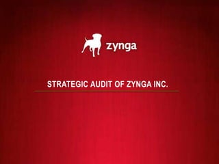 STRATEGIC AUDIT OF ZYNGA INC.
 