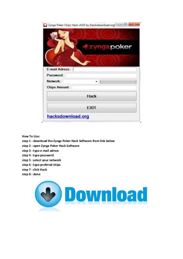 Zynga Poker Chips Hack V4 83
