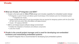 Embedded Systems Design using Zynq AP SoC | PPTX