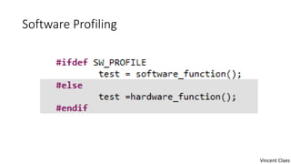 Software Profiling
Vincent Claes
 