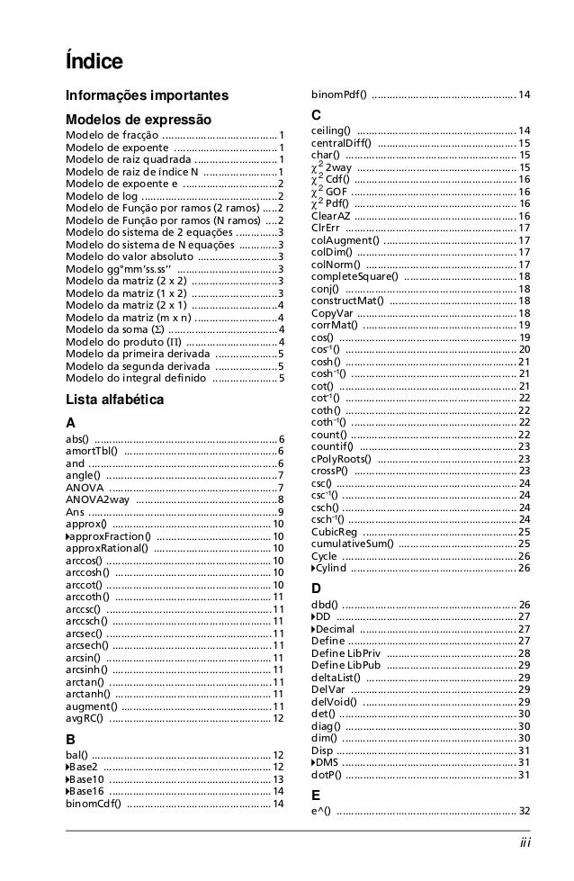 32 raiz log quadrada de 4 TI NSpire Manual 32 raiz log quadrada de 4 TI NSpire Manual
