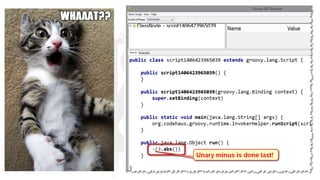 The groovy puzzlers (as Presented at Gr8Conf US 2014)