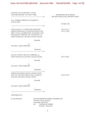 Case 1:04-md-01596-JBW-RLM Document 1869 Filed 09/05/2008 Page 1 of 100
 