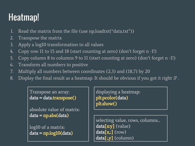 Class 8b: Numpy & Matplotlib | PDF