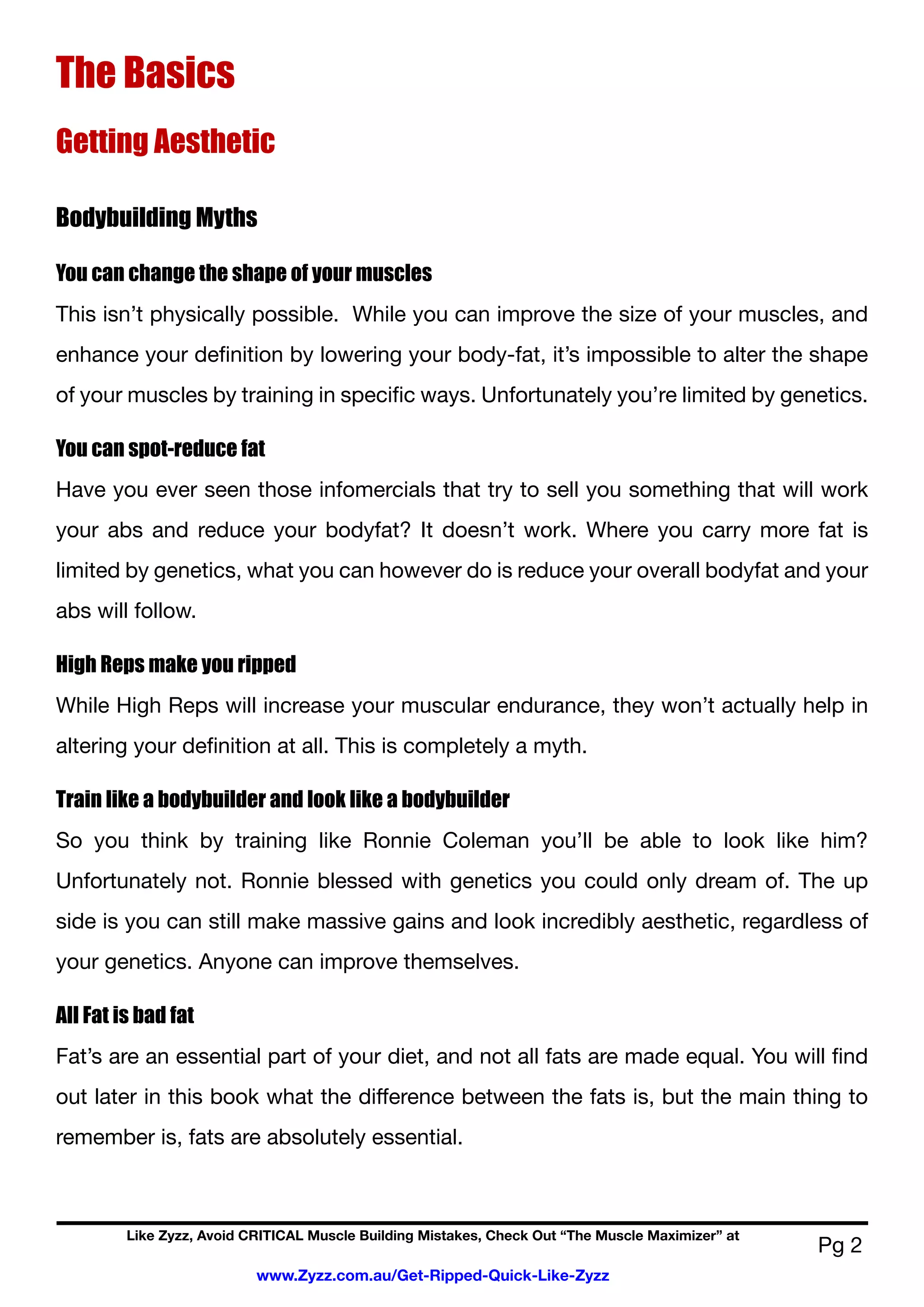 Zyzz Bible | PDF