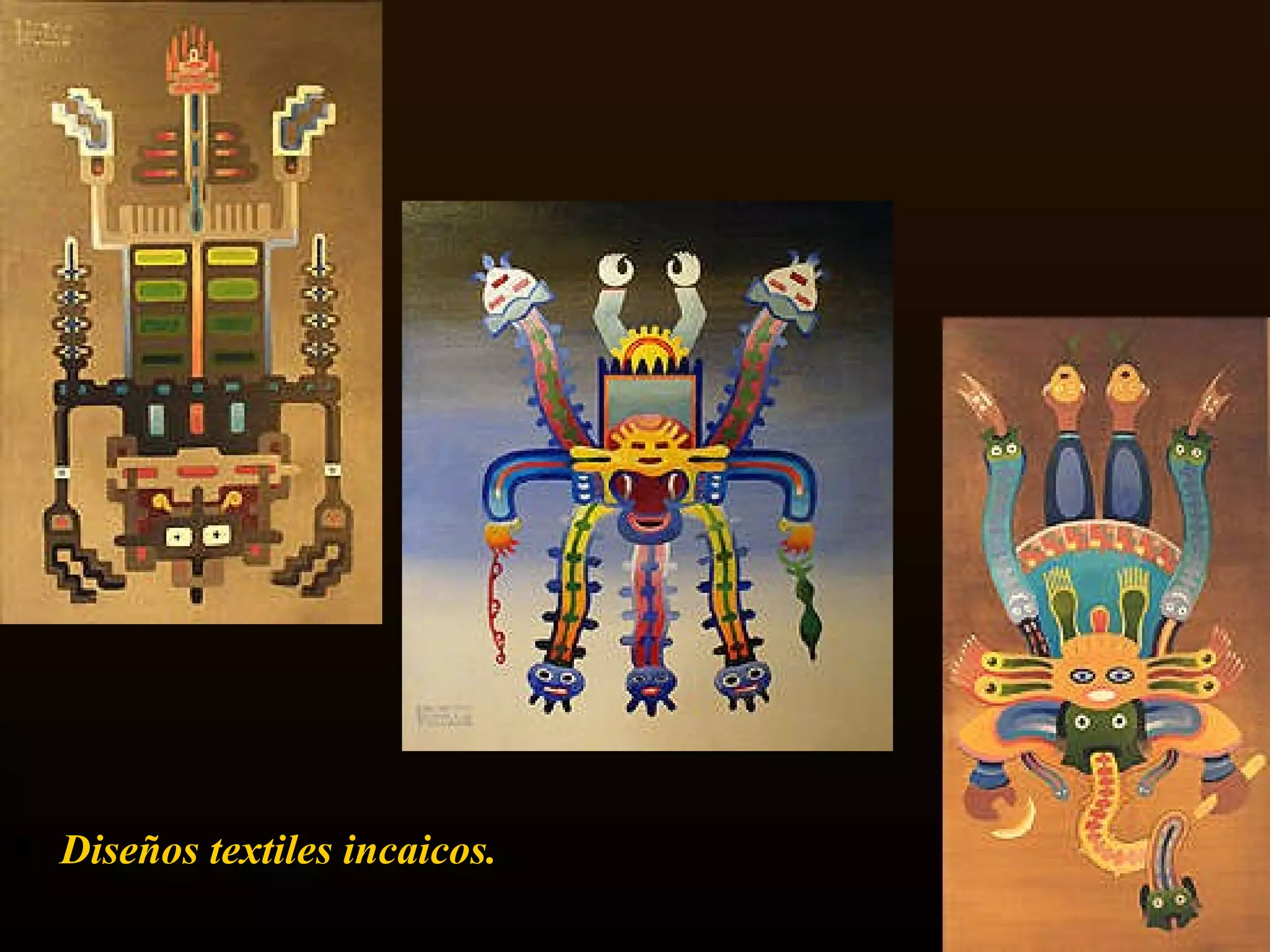 Diseños textiles incaicos. 