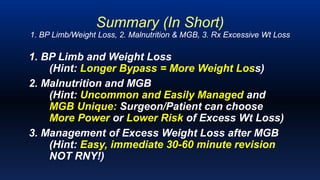 Dr Rutledge, Mini-Gastric Bypass & Bilio-Pancreatic Limb Length, | PPTX