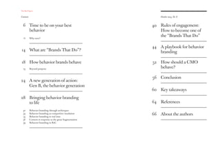 Brands That Do: Building Behavior Brands