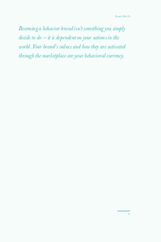 Brands That Do: Building Behavior Brands