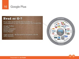 16 
Google Plus 
Presentation to Joe Smith 
 
