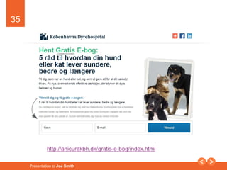 35 
http://anicurakbh.dk/gratis-e-bog/index.html 
Presentation to Joe Smith 
 