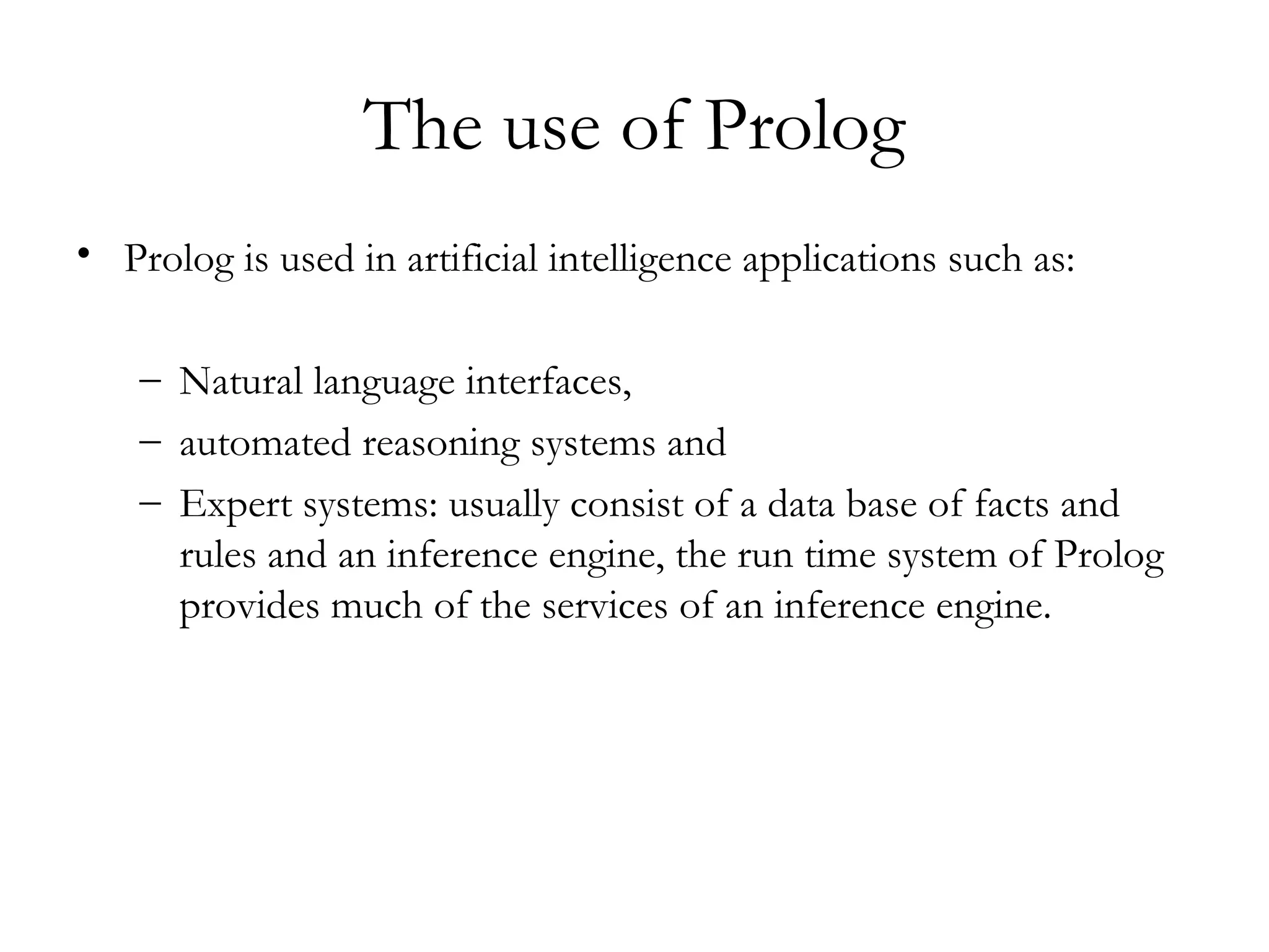 Introduction to prolog | PPT