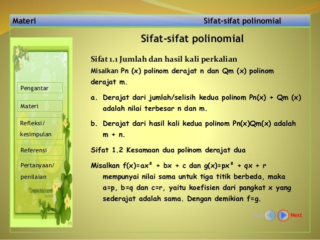 Polinomial Matematika Peminatan