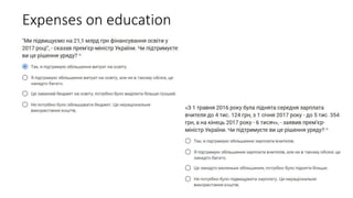 Expenses on education
 