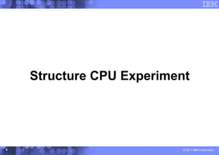 Structure CPU Experiment




6                          © 2011 IBM Corporation
 