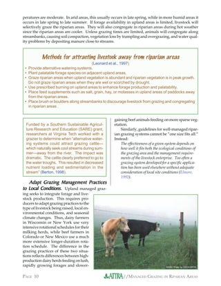 Managed Grazing in Riparian Areas